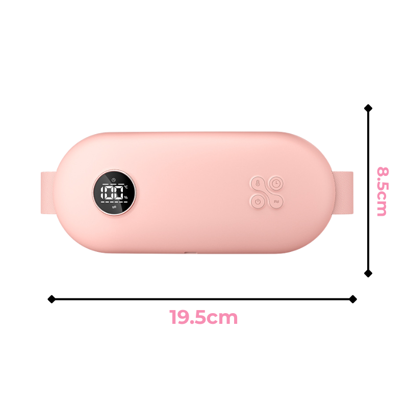 Bouillotte Électrique Ceinture | 3h d'Autonomie, 6 Niveaux de Température (40 – 65°C), 6 Modes de Vibration, Rechargeable USB-C | Miss Bouillotte