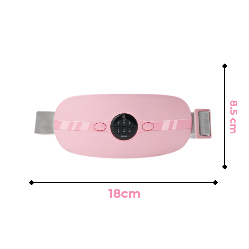 Bouillotte Électrique Ceinture | 3h d'Autonomie, 3 niveaux chaleur (45–65°C), 3 modes massage, Rechargeable USB-C | Miss Bouillotte