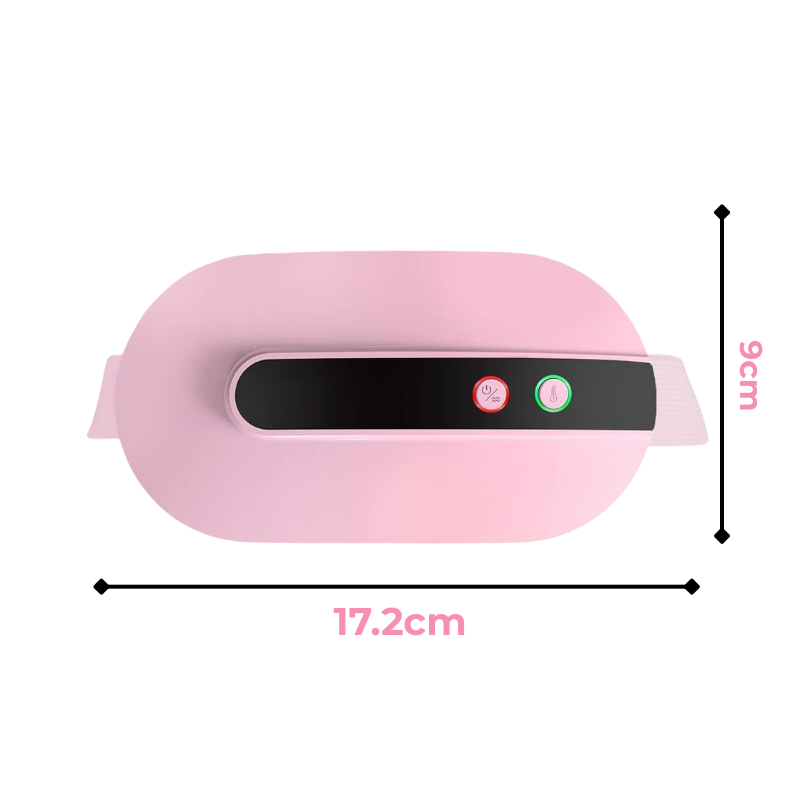 Bouillotte Électrique Ceinture Chauffante | 2h à 5h d'Autonomie, 3 niveaux de températures (40 à 50°C), 3 modes massage vibrant, ultra-légère, Rechargeable USB-C | Miss Bouillotte